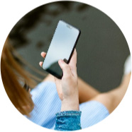 photo - detail of a person using a smartphone